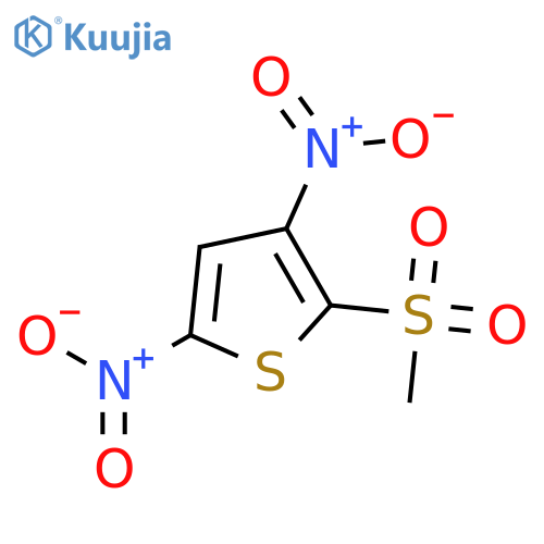 THIOPHENE, 2-(METHYLSULFONYL)-3,5-DINITRO- structure