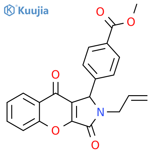 methyl 4-3,9-dioxo-2-(prop-2-en-1-yl)-1H,2H,3H,9H-chromeno2,3-cpyrrol-1-ylbenzoate structure
