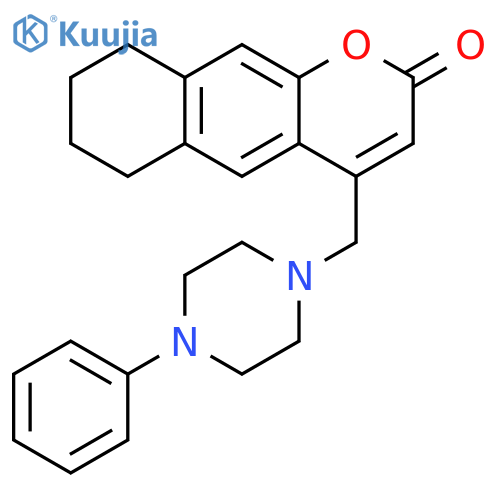 4-(4-phenylpiperazin-1-yl)methyl-2H,6H,7H,8H,9H-cyclohexagchromen-2-one structure