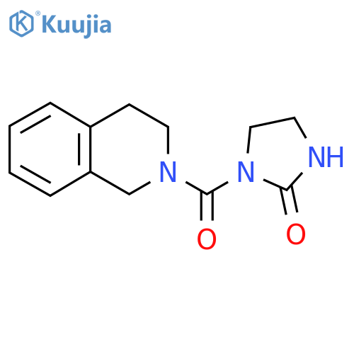 1-(1,2,3,4-tetrahydroisoquinoline-2-carbonyl)imidazolidin-2-one structure