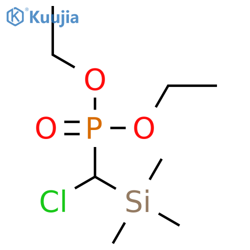 Phosphonic acid, [chloro(trimethylsilyl)methyl]-, diethyl ester structure