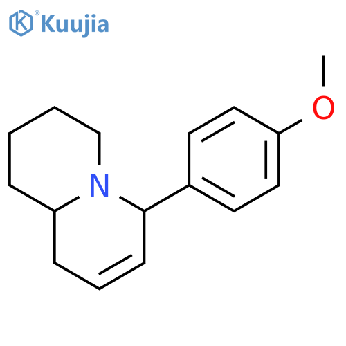 2H-Quinolizine, 1,3,4,6,9,9a-hexahydro-6-(4-methoxyphenyl)-, cis- structure