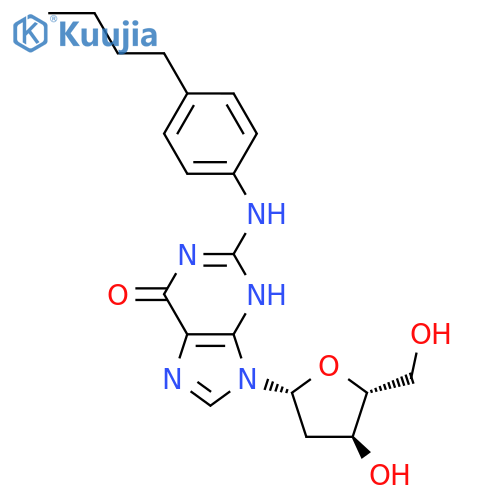 Guanosine,N-(4-butylphenyl)-2'-deoxy- (9CI) structure