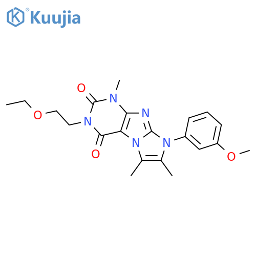 3-(2-ethoxyethyl)-8-(3-methoxyphenyl)-1,6,7-trimethyl-1H,2H,3H,4H,8H-imidazo1,2-gpurine-2,4-dione structure