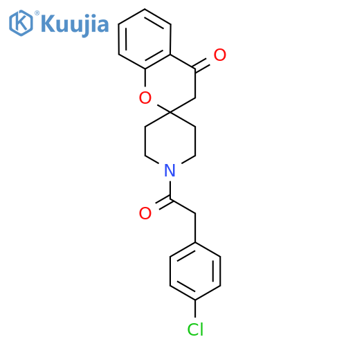 1'-2-(4-chlorophenyl)acetyl-3,4-dihydrospiro1-benzopyran-2,4'-piperidine-4-one structure