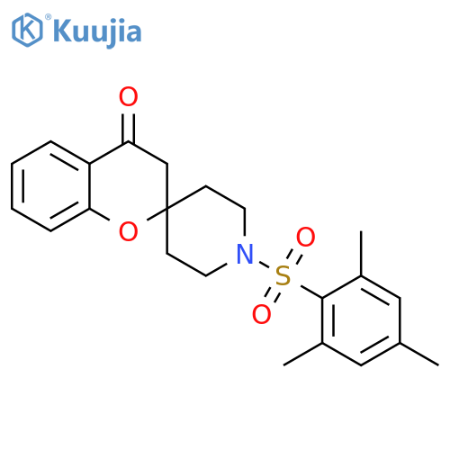 1'-(2,4,6-trimethylbenzenesulfonyl)-3,4-dihydrospiro1-benzopyran-2,4'-piperidine-4-one structure