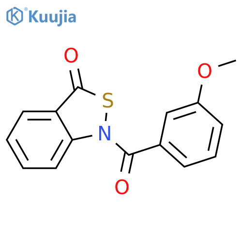 1-(3-methoxybenzoyl)-1,3-dihydro-2,1-benzothiazol-3-one structure
