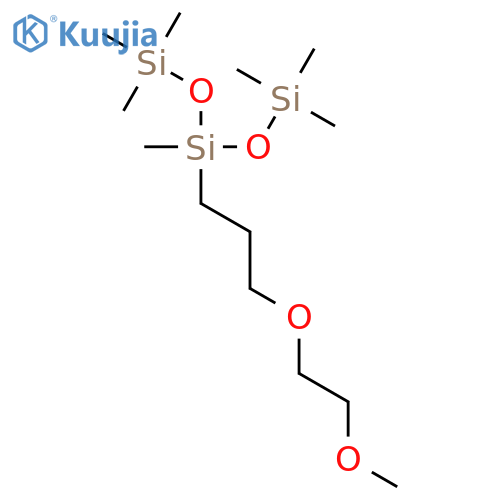 TRISILOXANE, 3-[3-(2-METHOXYETHOXY)PROPYL]-1,1,1,3,5,5,5-HEPTAMETHYL- structure
