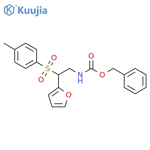 benzyl N-2-(furan-2-yl)-2-(4-methylbenzenesulfonyl)ethylcarbamate structure