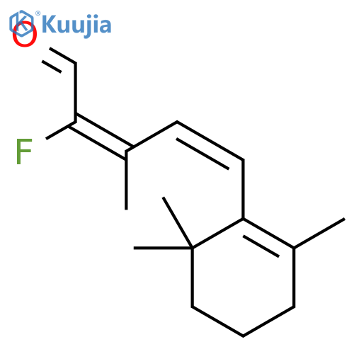 2,4-Pentadienal, 2-fluoro-3-methyl-5-(2,6,6-trimethyl-1-cyclohexen-1-yl)-, (E,Z)- (9CI) structure