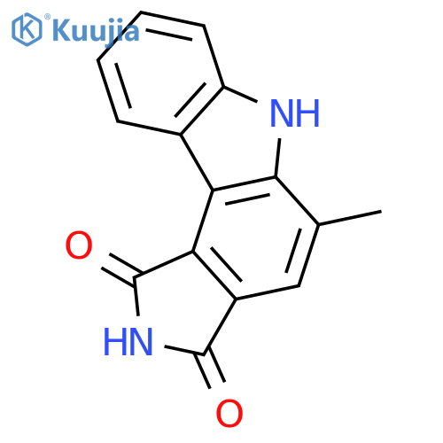 PYRROLO[3,4-C]CARBAZOLE-1,3(2H,6H)-DIONE, 5-METHYL- structure