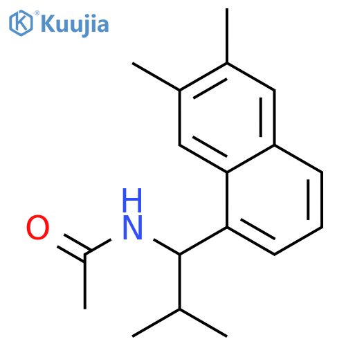 ACETAMIDE, N-[1-(6,7-DIMETHYL-1-NAPHTHALENYL)-2-METHYLPROPYL]-, (+)- structure