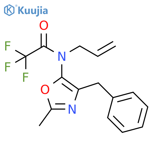 Acetamide, 2,2,2-trifluoro-N-[2-methyl-4-(phenylmethyl)-5-oxazolyl]-N-2-propen-1-yl- structure