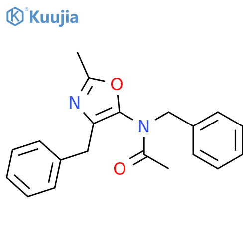 Acetamide, N-[2-methyl-4-(phenylmethyl)-5-oxazolyl]-N-(phenylmethyl)- structure