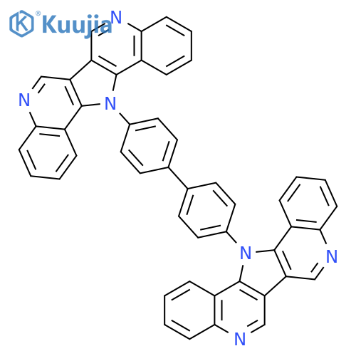 13H-PYRROLO[3,2-C:4,5-C']DIQUINOLINE, 13,13'-[1,1'-BIPHENYL]-4,4'-DIYLBIS- structure