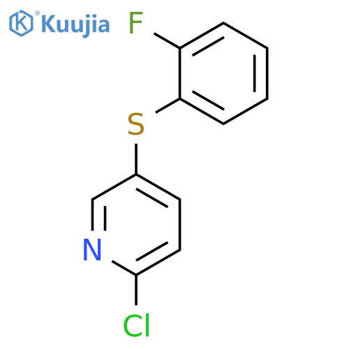 Pyridine, 2-chloro-5-[(2-fluorophenyl)thio]- structure