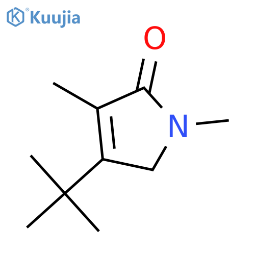 2H-PYRROL-2-ONE, 4-(1,1-DIMETHYLETHYL)-1,5-DIHYDRO-1,3-DIMETHYL- structure