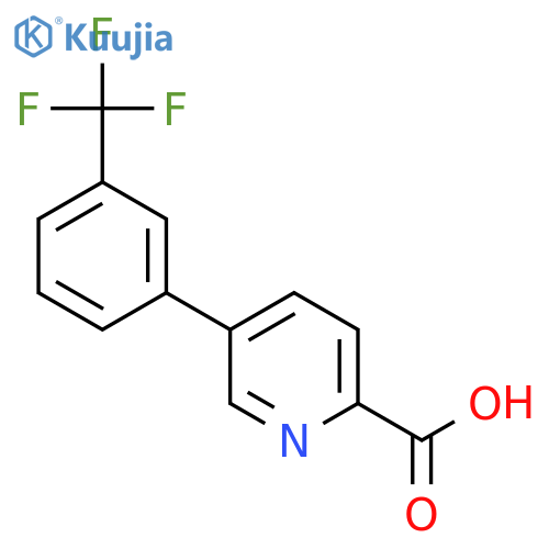 5-(3-(Trifluoromethyl)phenyl)picolinic acid structure