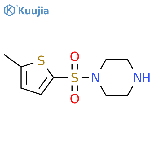 1-(5-methylthiophen-2-yl)sulfonylpiperazine structure