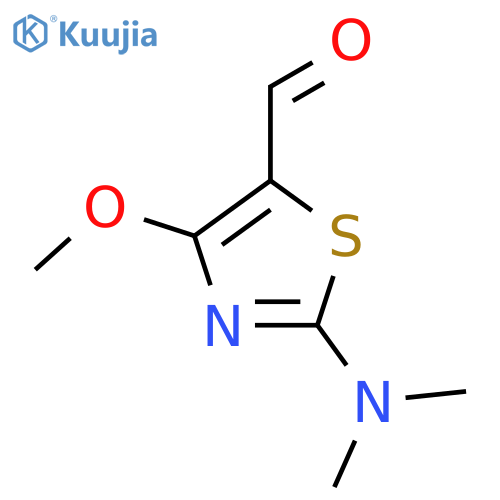 2-(Dimethylamino)-4-methoxy-1,3-thiazole-5-carbaldehyde structure