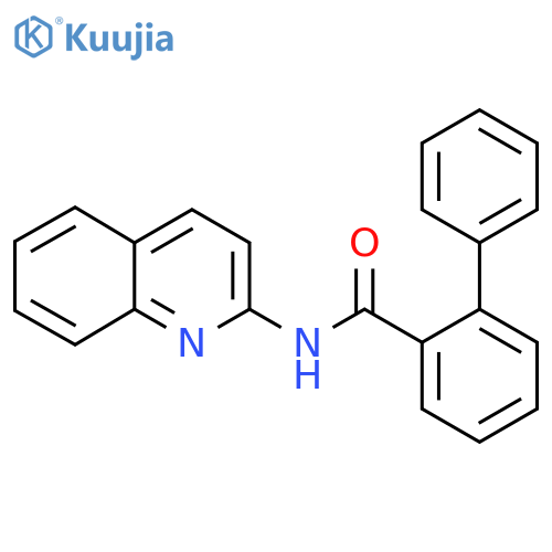 N-(quinolin-2-yl)-1,1'-biphenyl-2-carboxamide structure
