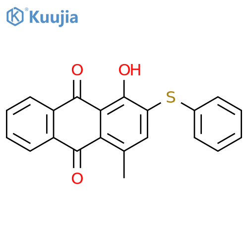 9,10-Anthracenedione, 1-hydroxy-4-methyl-2-(phenylthio)- structure