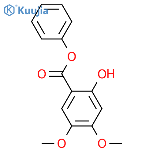 Phenyl 2-hydroxy-4,5-dimethoxybenzoate structure