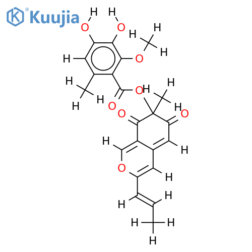 4'-hydroxy-3'-methoxy-(S)-mitorubrin structure