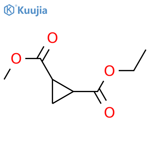 1,2-Cyclopropanedicarboxylic acid, ethyl methyl ester structure