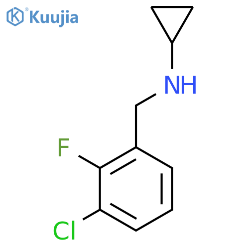 N-(3-chloro-2-fluorophenyl)methylcyclopropanamine structure
