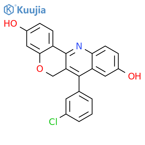 6H-[1]BENZOPYRANO[4,3-B]QUINOLINE-3,9-DIOL, 7-(3-CHLOROPHENYL)- structure