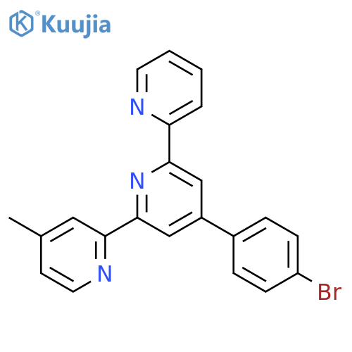 2,2':6',2''-TERPYRIDINE, 4'-(4-BROMOPHENYL)-4-METHYL- structure