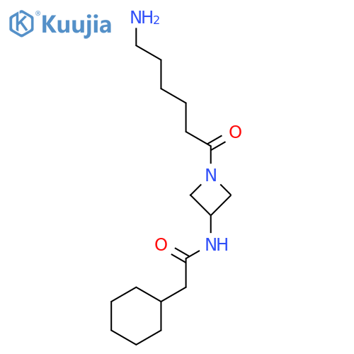 Cyclohexaneacetamide, N-[1-(6-amino-1-oxohexyl)-3-azetidinyl]- structure