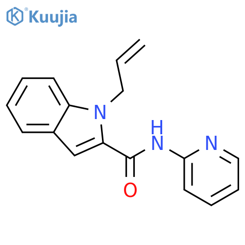1H-Indole-2-carboxamide, 1-(2-propenyl)-N-2-pyridinyl- structure