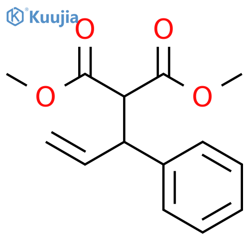 Propanedioic acid, (1-phenyl-2-propenyl)-, dimethyl ester structure