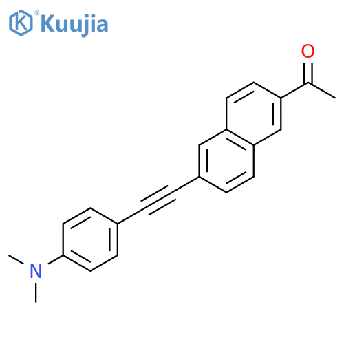 ETHANONE, 1-[6-[[4-(DIMETHYLAMINO)PHENYL]ETHYNYL]-2-NAPHTHALENYL]- structure