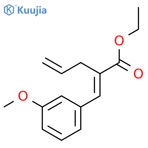 4-Pentenoic acid, 2-[(3-methoxyphenyl)methylene]-, ethyl ester, (2E)- structure