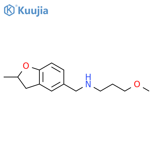 (3-Methoxy-propyl)-(2-methyl-2,3-dihydro-benzofuran-5-ylmethyl)-amine structure