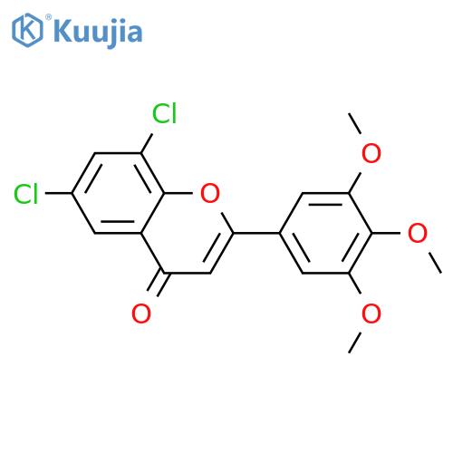 6,8-dichloro-2-(3,4,5-trimethoxyphenyl)-4H-chromen-4-one structure