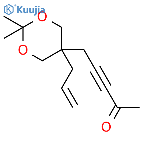 3-Pentyn-2-one, 5-[2,2-dimethyl-5-(2-propenyl)-1,3-dioxan-5-yl]- structure