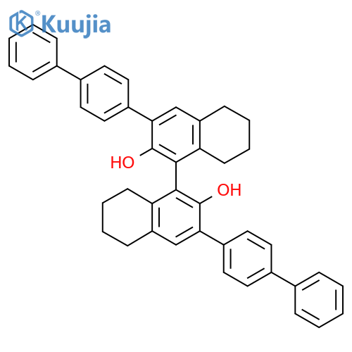 (R)-3,3'-Di([1,1'-biphenyl]-4-yl)-5,5',6,6',7,7',8,8'-octahydro-[1,1'-binaphthalene]-2,2'-diol structure