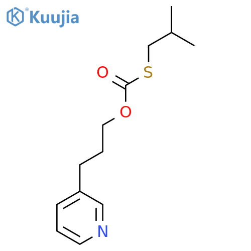 Carbonothioic acid, S-(2-methylpropyl) O-[3-(3-pyridinyl)propyl] ester structure