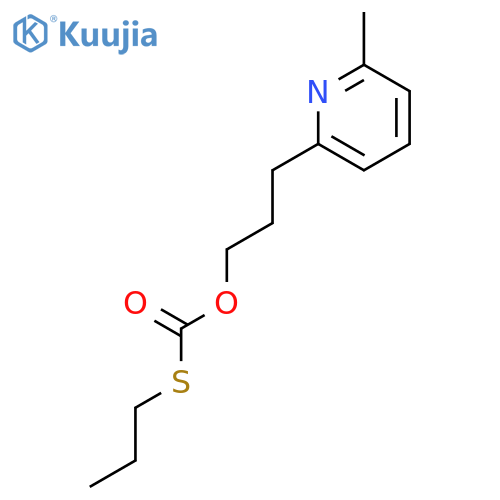 CARBONOTHIOIC ACID, O-[3-(6-METHYL-2-PYRIDINYL)PROPYL] S-PROPYL ESTER structure