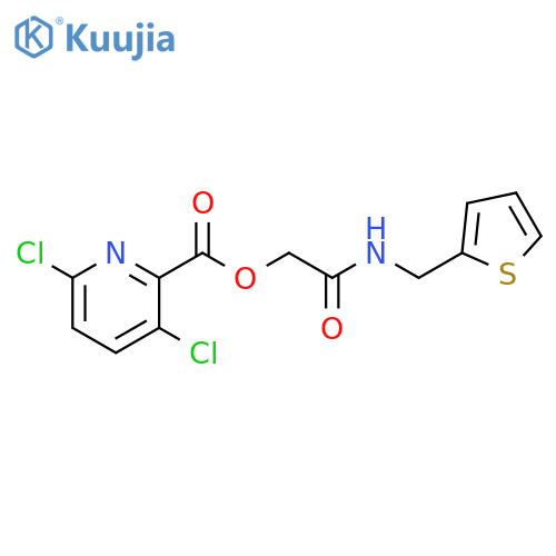 2-Oxo-2-[(2-thienylmethyl)amino]ethyl 3,6-dichloro-2-pyridinecarboxylate structure