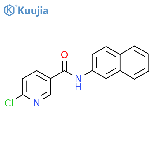 6-chloro-N-(naphthalen-2-yl)pyridine-3-carboxamide structure