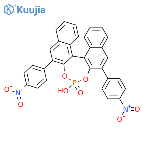(S)-3,3'-Bis(4-nitrophenyl)-1,1'-binapthyl-2,2'-diyl hydrogenphosphate structure