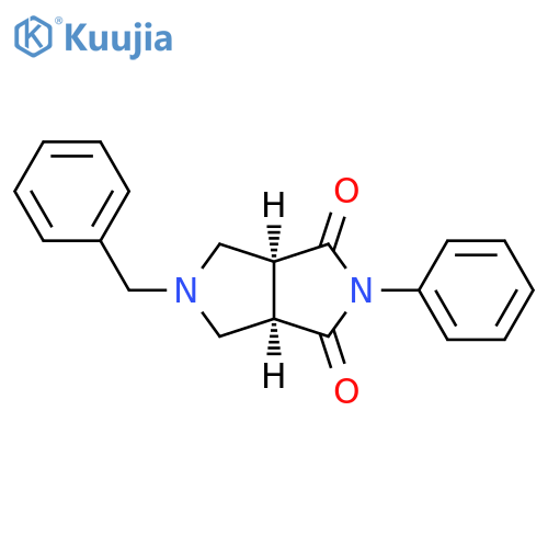(3aR,6aS)-5-benzyl-2-phenyl-octahydropyrrolo[3,4-c]pyrrole-1,3-dione structure