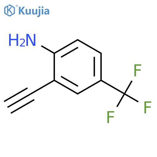 2-ethynyl-4-(trifluoromethyl)aniline structure