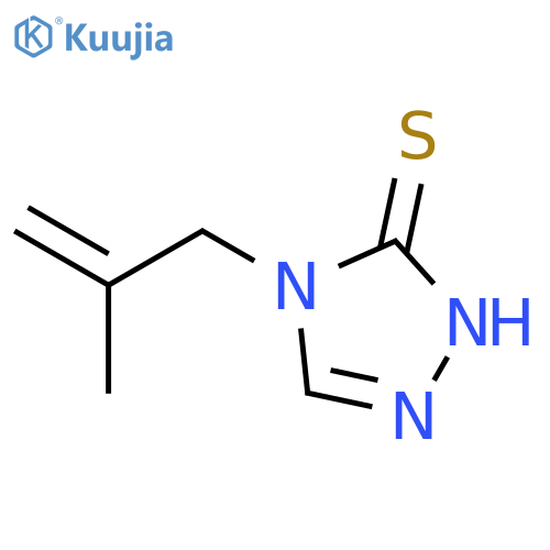 3H-1,2,4-TRIAZOLE-3-THIONE, 2,4-DIHYDRO-4-(2-METHYL-2-PROPENYL)- structure