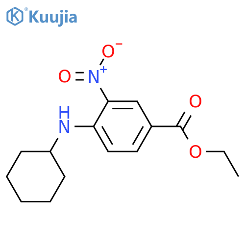 Ethyl 4-(cyclohexylamino)-3-nitrobenzoate structure